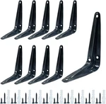 Zorfeter 10 Pcs Shelf Brackets 4 X 3 Inch Black Shelving Heavy Duty. Fixed Price $17.14.