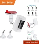 360 Rotatable Mount Bracket For Ring Outdoor Cam - Dual Pack Super Security. Fixed Price $24.14.