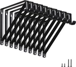 Home Master Hardware Heavy Duty Closet Shelf Rod Brackets 10 Pack, Black. Fixed Price $57.11.