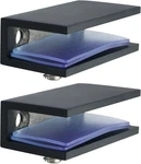 Alise Glass Shelf Brackets 2PCS, Adjustable Shower Rectangle, Black. Fixed Price $28.42.