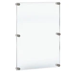 Azar Displays, 105540, Floating Acrylic Wall Frame With Silver Hardware Stand.... Fixed Price $165.70.