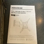 Perlegear Full Motion Wall Mount For 26-55 In Flat Curved Tvs Black PGMFK3. Fixed Price $22.95.