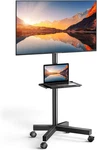 Perlesmith Rolling Stand On Wheels For 23-60 Inch Flat Curved Screen Tvs, Mob. Fixed Price $63.95.