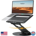 Nulaxy Telescopic 360 Rotating Laptop Stand For Desk Adjustable Height Swivel. Fixed Price $85.78.