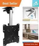 Adjustable Flip-down Tv Mount Ceiling Kitchen Overhead And Under Cabinet. Fixed Price $102.99.