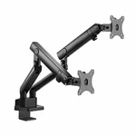 Siig Aluminum Mechanical Dual Monitor Arm Mount - Height Adjustable Desk. Fixed Price $140.99.