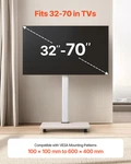 Rolling Tv Stand, Mobile Cart For 32-70 Inch Screens, Max Vesa 600X400MM. Fixed Price $68.96.