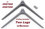 Pre-owned Tcl 55Q750G 65Q750G Stand Legs W/screws A01586-0 40105-000505. Fixed Price $37.89.