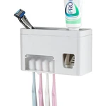 Self Adhesive Toothbrush Holders Wall Mounted, Multifunction Toothpaste Stand.... Fixed Price $19.19.