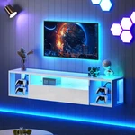 Floating Tv Stand With Led Lights,wall Mounted Shelf 55.1". Fixed Price $137.40.