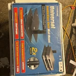 Xtreme Double Tempered Glass Wall Mount Shelf Black Adjustable 17.6 Lbs. Fixed Price $29.29.