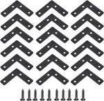 20 Pcs Black L-shape Corner Brace, 90 Degree Angle Bracket, L(50MM),. Fixed Price $12.91.