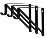 Harrier Hardware Premium Heavy Duty Closet Shelf And Rod Bracket, Black, 3-PACK. Fixed Price $24.82.