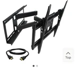 Megamounts GMW663-HDMI-BNDL Full Motion Wall For 32-70 In. New Box. Fixed Price $29.99.