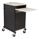 Oklahoma Sound Prc Series Modern Metal Jumbo Presentation Cart In Ivory/black. Fixed Price $577.68.