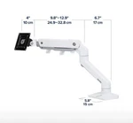 Ergotron Hx Pivot Desk Monitor Arm Mount With Heavy Duty Tilt 49" Screen 28-42LB. Fixed Price $259.95.