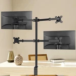 Quad Four Arm Desk Mount Lcd Computer Monitor Bracket Stand 10 -27 In Screen Tv. Fixed Price $53.54.