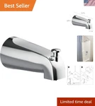 Polished Chrome Slip-on Tub Diverter Spout With 5.4 Easy Install. Fixed Price $27.54.