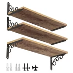 Iartops Shelf Brackets 6 Pack (for Board Depth 5.5"-7"), Black. Fixed Price $31.70.