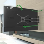 Barkan 40'' Long Tv Wall Mount, 13-83 Inch Full Motion 40" Arm, Black. Fixed Price $185.70.