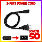 Lot Of 50 Pack Tv Cord Cable For Insignia Sharp Jvc Hisense 2 Prong Wall Plug. Fixed Price $47.99.