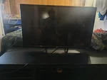 Onn. Roku Tv 32IN Led 1080P Fhd Black Flat Screen Television/ New Stand. Fixed Price $75.00.