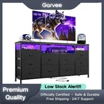 Contemporary Stand With 10 Drawers For 65-75 Inch Tvs, Includes Led Lightin. Fixed Price $120.84.