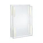 Azar Displays Adhesive Acrylic Wall Sign Holder Frame 11" X 17" H, 2-PACK. Fixed Price $75.60.