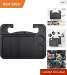 Innovative 4-IN-1 Steering Desk For Drinks, Food & Work Easy Install Clean. Fixed Price $33.99.