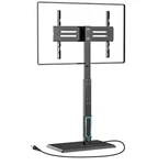 Wali Floor Tv Stand Power Outlet & Av Shelf, Tall 32-70 Up To 110LBS. Fixed Price $74.99.
