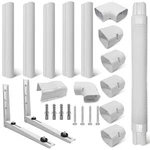 Mini Split Wall 3"9.5FT Mounting Bracket With Line Cover Kit, White. Fixed Price $57.11.