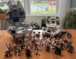Playskool Imaginext Star Wars Galactic Heroes Lot Of 30 Figures + 2 Ships. Fixed Price $124.99.