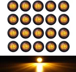 Tmh (pack Of 20 3/4 Inch Mount Amber Led Clearance Bullet Marker. Fixed Price $26.99.