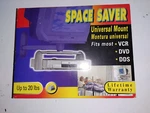 Nib Space Saver Universal Mount For Up To 20 Lbs Fits Most Vcr Dvd Dds. Fixed Price $17.59.
