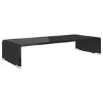 Tv Stand Monitor Riser Clear Glass Laptop Shelf Desktop Vidaxl. Fixed Price $90.99.