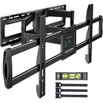 Perlesmith Full Motion Wall Mount For 50 -90 Tvs Up To 165LBS PSXFK1 Black. Fixed Price $64.40.