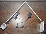 Koncept Mosso Led Lamp AR2000-C-SILVER W/ Slatwall Mount Base & Ac Adapter. Fixed Price $29.99.
