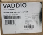 Vaddio Thin Profile Wall Mount / 535-2000-251. Fixed Price $99.25.