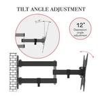 TMX200 Adjustable Tv Wall Mount 26-50" Rotatable Bracket With Spirit Level Black. Fixed Price $21.99.
