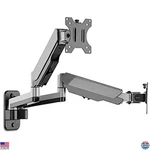 Avlt Dual Monitor Wall Mount Fits 13"-32" Displays, Full Motion, Vesa, Cable. Fixed Price $113.73.
