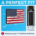 Garnetics Outdoor Tv Cover 65 Inches American Flag Usa Waterproof Weatherproof. Fixed Price $35.00.