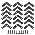 20 Pcs Black L-shape Corner Brace, 90 Degree Angle Bracket, 50MMX50MM, Heavy .... Fixed Price $15.58.