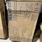 Mount-it! MI-7934 Standing Desk Converter Brown Dual Monitor 36.2 X 22". Fixed Price $189.99.