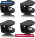 Litoexpe 8PCS Adjustable Frameless Glass Shelf Bracket, Aluminum Alloy Shower Cl. Fixed Price $10.27.