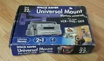 Space Saver In 1 Universal Mount For Up To 22 Lbs Fits Most Vcr, Dvd, Dds. Fixed Price $45.08.