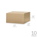 Uoffice 10 Corrugated Boxes - 24 18" Cardboard Shipping Moving Carton. Fixed Price $45.30.