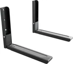 Avf Steel Universal Wall-mounted Microwave Brackets In Black (set Of 2). Fixed Price $45.82.