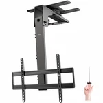 Vivo Black Manual Swivel Flip Down Ceiling Tv Mount For 40" To 70" Screens. Fixed Price $249.99.