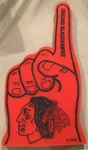 Chicago Blackhawks Foam Finger #1 Fan - 18" Hockey Nhl Great For Game Day Party!. Fixed Price $9.95.