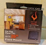 Verge Flat Panel Tv Fixed Wall Mount Up To 26 Inches New Box Holds 33LB. Fixed Price $22.95.